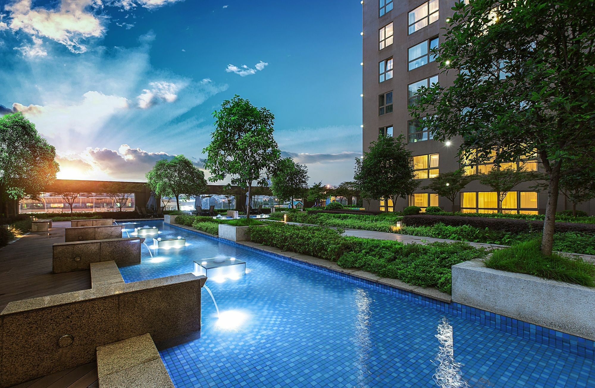 Oakwood Residence Funder Chengdu Exterior foto